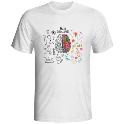 T-Shirt 01 / S "Geek Brain Science" T-Shirt - Cotton & Modal The Sexy Scientist