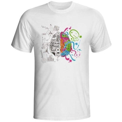T-Shirt 07 / S "Geek Brain Science" T-Shirt - Cotton & Modal The Sexy Scientist
