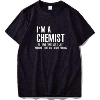 T-Shirt 8 / S "Chemistry Joke" T-Shirt - 100% Cotton The Sexy Scientist