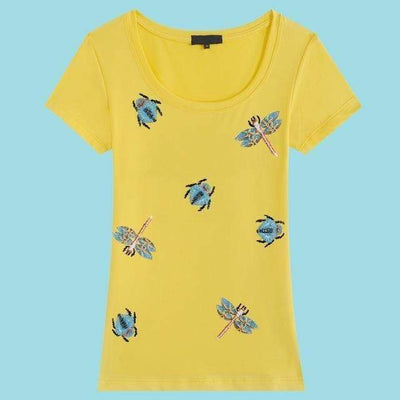 T-Shirt 8106 2 / M "Bee Swarm" T-Shirt - Cotton & Spandex The Sexy Scientist