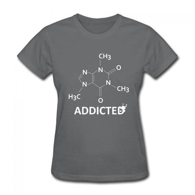 T-Shirt Anthracite / S "Science Addict" T-Shirt - 100% Cotton The Sexy Scientist