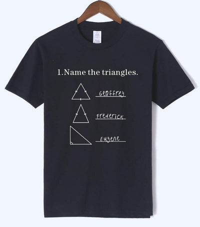 T-Shirt Black / S "Name The Triangle" T-Shirt - 100% Cotton The Sexy Scientist
