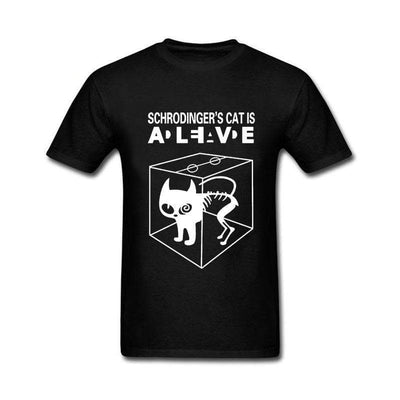 T-Shirt Black / S "Schrodinger's Cat Is" T-Shirt - 100% Cotton The Sexy Scientist