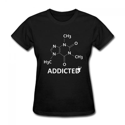 T-Shirt Black / S "Science Addict" T-Shirt - 100% Cotton The Sexy Scientist