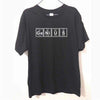 T-Shirt GENIUS - 100% Coton - Noir/blanc / S