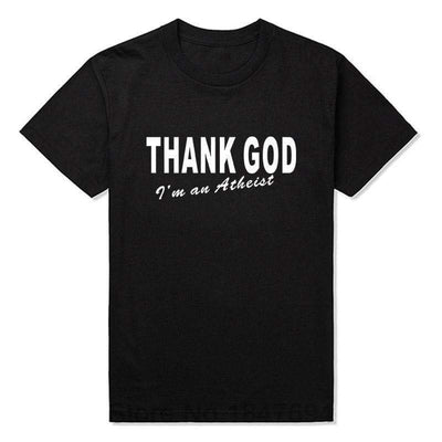 T-Shirt Black/White / XS "Thank God I'm An Atheist" T-Shirt - 100% Cotton The Sexy Scientist
