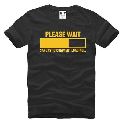 T-Shirt Black/Yellow / S "Sarcastic Comment Loading" T-Shirt - 100% Cotton The Sexy Scientist
