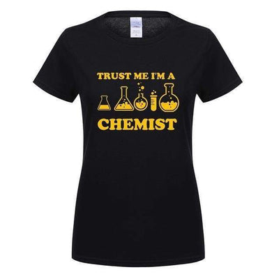 T-Shirt Black/Yellow / S "Trust Me I'm a Chemist" T-Shirt - 100% Cotton The Sexy Scientist