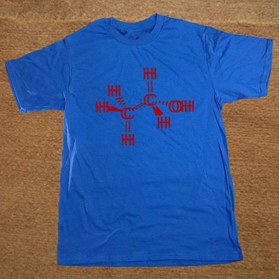 T-Shirt Blue 2 / S "Chemistry Reaction" T-Shirt - 100% Cotton The Sexy Scientist