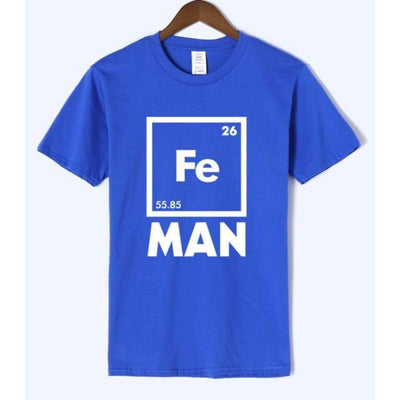 T-Shirt Blue 2 / S "Fe-Man" T-Shirt - 100% Cotton The Sexy Scientist