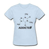 T-Shirt Blue clair / S "Science Addict" T-Shirt - 100% Cotton The Sexy Scientist