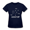 T-Shirt Blue foncé / S "Science Addict" T-Shirt - 100% Cotton The Sexy Scientist