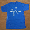 T-Shirt Blue / S "Chemistry Reaction" T-Shirt - 100% Cotton The Sexy Scientist