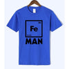 T-Shirt Blue / S "Fe-Man" T-Shirt - 100% Cotton The Sexy Scientist