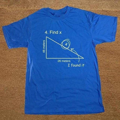 T-Shirt Blue/White / XS "Find X" T-Shirt - 100% Cotton The Sexy Scientist