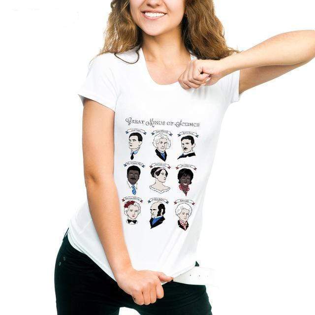 Great Women of Science" T-Shirt Modal Polyester - TheSexyScientist