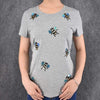 T-Shirt "Embroidered Bees" T-Shirt - Cotton & Spandex The Sexy Scientist