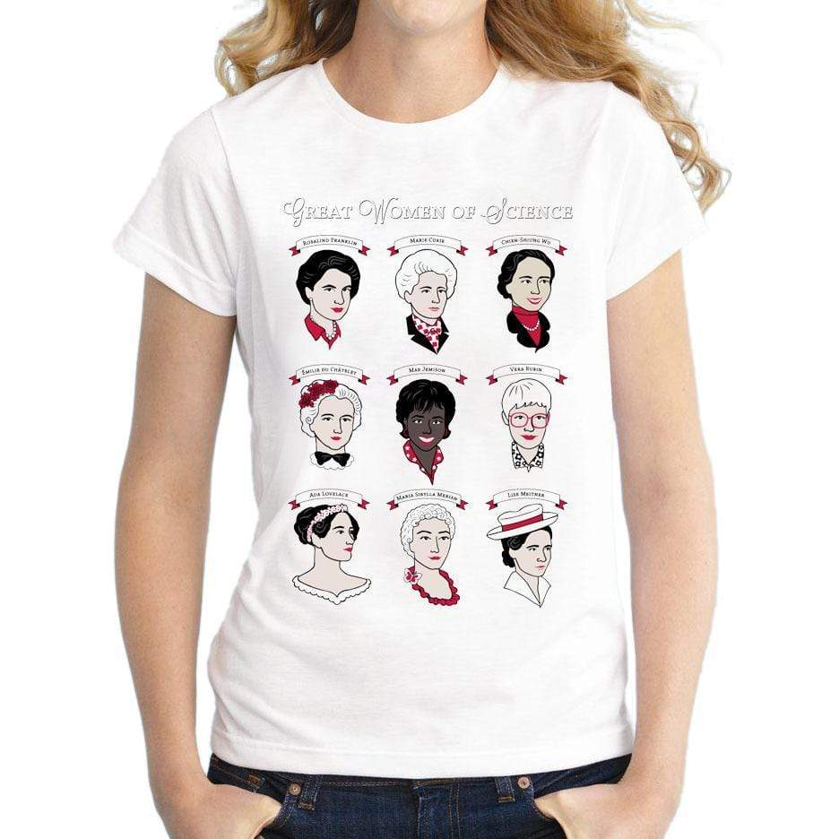 "Great Women of Science" T-Shirt - Polyester & Spandex