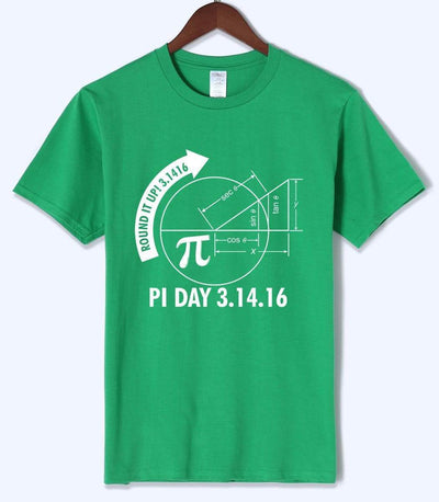 T-Shirt Green 2 / S "Pi Day 3.1416" T-Shirt - 100% Cotton The Sexy Scientist