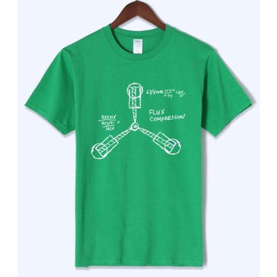 T-Shirt Green / S "Back To The Future" T-Shirt - 100% Cotton The Sexy Scientist