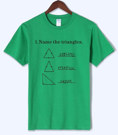 T-Shirt Green / S "Name The Triangle" T-Shirt - 100% Cotton The Sexy Scientist