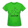 T-Shirt Green / S "Science Addict" T-Shirt - 100% Cotton The Sexy Scientist