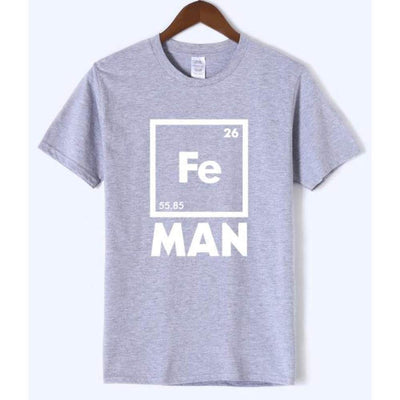 T-Shirt Grey 2 / S "Fe-Man" T-Shirt - 100% Cotton The Sexy Scientist