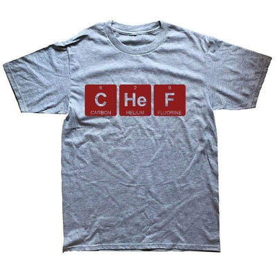 T-Shirt Grey 2 / XS "CHeF" T-Shirt - 100% Cotton The Sexy Scientist
