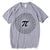 T-Shirt Grey / S "Pi Circle" T-Shirt - 100% Cotton The Sexy Scientist