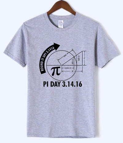 T-Shirt Grey / S "Pi Day 3.1416" T-Shirt - 100% Cotton The Sexy Scientist