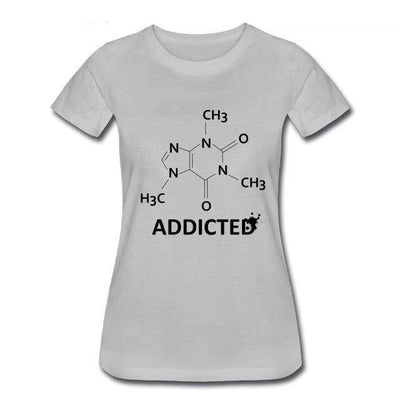 T-Shirt Grey / S "Science Addict" T-Shirt - 100% Cotton The Sexy Scientist