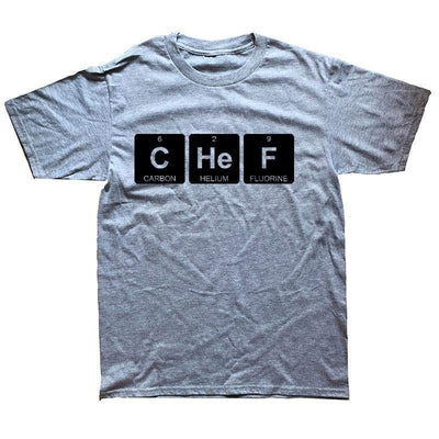 T-Shirt Grey / XS "CHeF" T-Shirt - 100% Cotton The Sexy Scientist