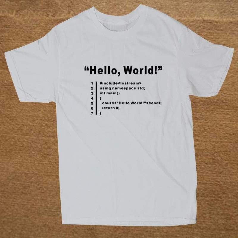 "HELLO WORLD" T-Shirt - 100% Cotton