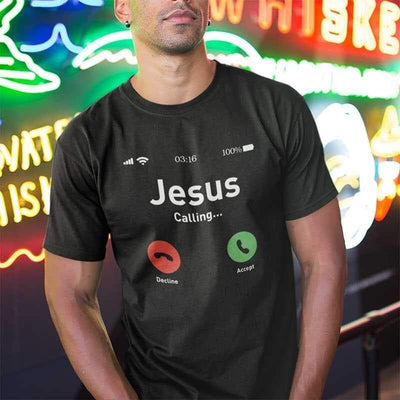 T-Shirt "Jesus Calling" T-Shirt - 100% Cotton The Sexy Scientist