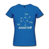 T-Shirt Navy Blue / S "Science Addict" T-Shirt - 100% Cotton The Sexy Scientist