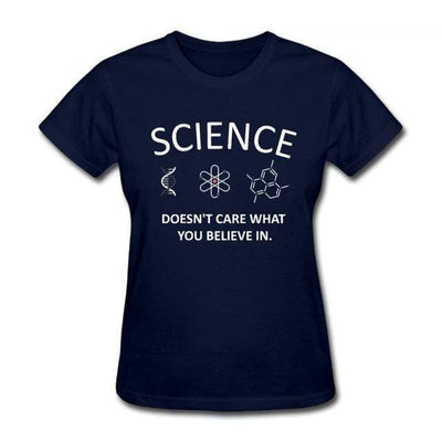 T-Shirt Navy Blue / S "Scientific Truth" T-Shirt - 100% Cotton The Sexy Scientist