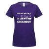 T-Shirt Purple/White / S "Trust Me I'm a Chemist" T-Shirt - 100% Cotton The Sexy Scientist