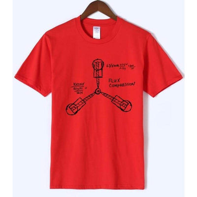 T-Shirt Red / S "Back To The Future" T-Shirt - 100% Cotton The Sexy Scientist