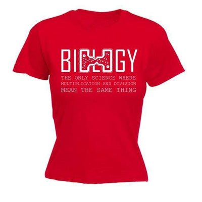 T-Shirt Red / S "Biology lovers" T-Shirt - 100% Cotton The Sexy Scientist