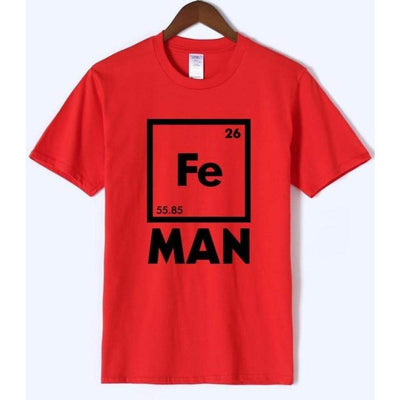 T-Shirt Red / S "Fe-Man" T-Shirt - 100% Cotton The Sexy Scientist