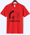T-Shirt Red / S "Pi Day 3.1416" T-Shirt - 100% Cotton The Sexy Scientist