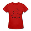 T-Shirt Red / S "Science Addict" T-Shirt - 100% Cotton The Sexy Scientist