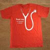T-Shirt Red/White / XS "Trust Me I'm (Almost) A Doctor" T-Shirt - 100% Cotton The Sexy Scientist