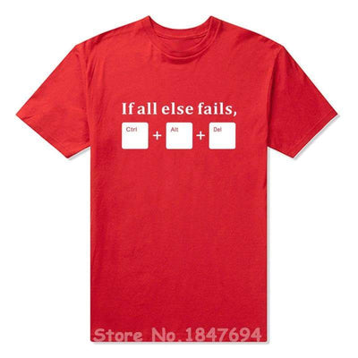 T-Shirt Red / XS "If All Else Fails" T-Shirt - 100% Cotton The Sexy Scientist