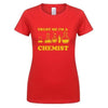 T-Shirt Red/Yellow / S "Trust Me I'm a Chemist" T-Shirt - 100% Cotton The Sexy Scientist