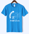 T-Shirt Sky Blue 2 / S "Pi Day 3.1416" T-Shirt - 100% Cotton The Sexy Scientist