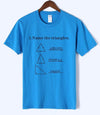 T-Shirt Sky Blue / S "Name The Triangle" T-Shirt - 100% Cotton The Sexy Scientist