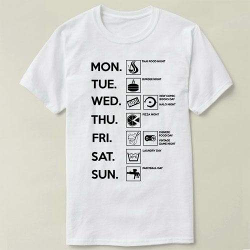 T-Shirt "Week Of A Scientist" T-Shirt - 100% Cotton The Sexy Scientist