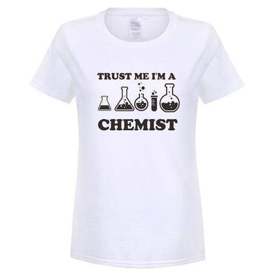 T-Shirt White/Black / S "Trust Me I'm a Chemist" T-Shirt - 100% Cotton The Sexy Scientist