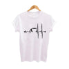 T-Shirt White / S "Coffee Heartbeat" T-Shirt - Cotton & Polyester The Sexy Scientist